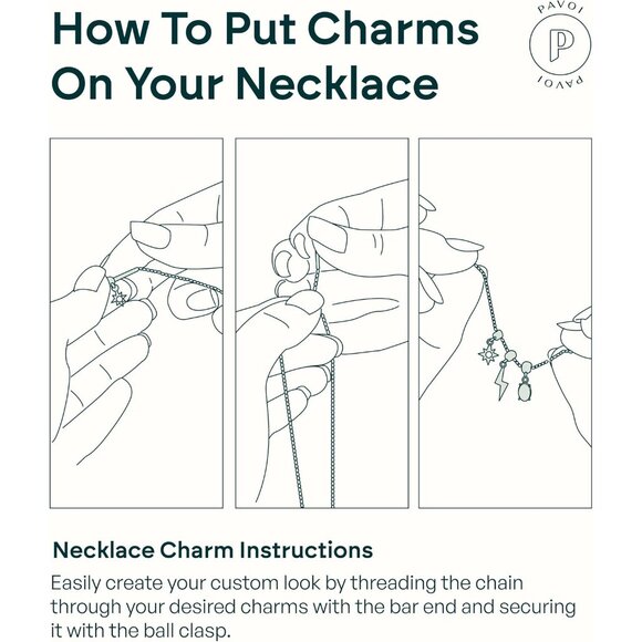 14K Gold Plated Dainty Charm Necklace Set for Women with Adjustable Chain - Picture 5 of 6